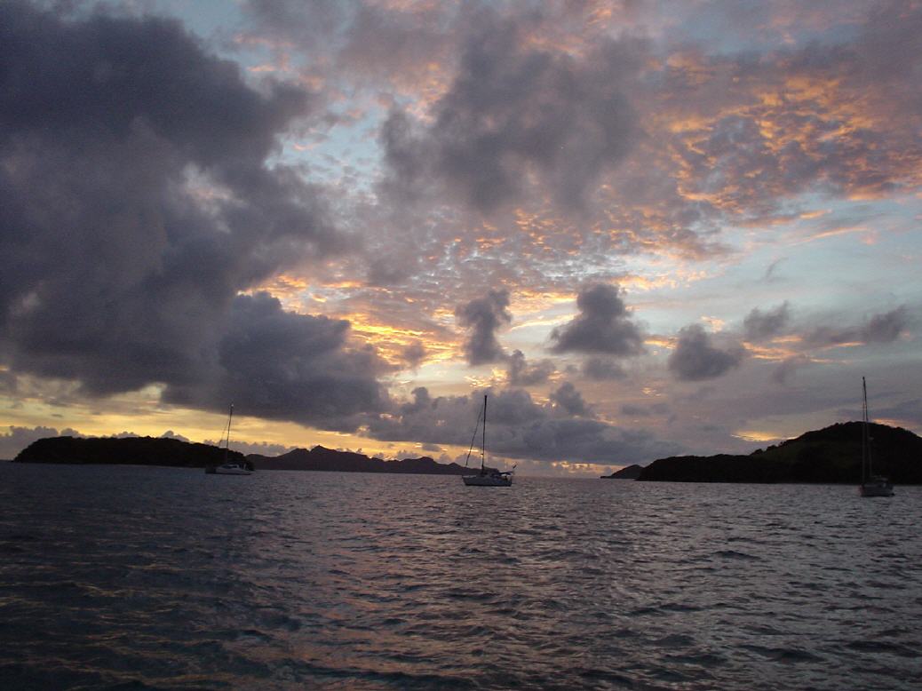 karibischer Sonnenuntergang